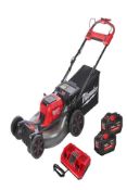 Milwaukee M18 F2LM53-122 Twin 18V FUEL Brushless 53cm Self Propelled Lawn Mower, 2x 12.0Ah HighOutpu