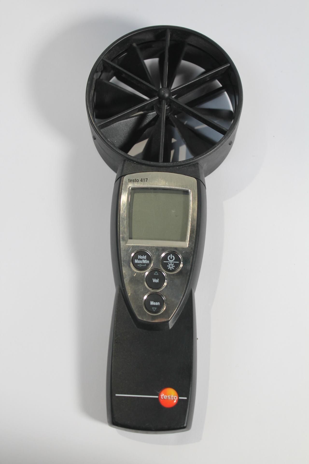 Testo 417 Rotating Vane Anemometer. Pre-owned.