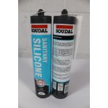 Twenty Eight Soudal Trade Sanitary Silicone - Brilliant White (290ml, 07/24).