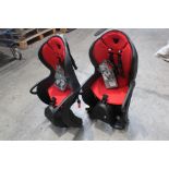 Two Hamax Kiss Rear Frame Mount Child's Bicycle Seats (Some minor scuffs to plastic)