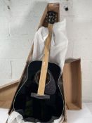 Yamaha F370 BL Acoustic Guitar - Black - As New.