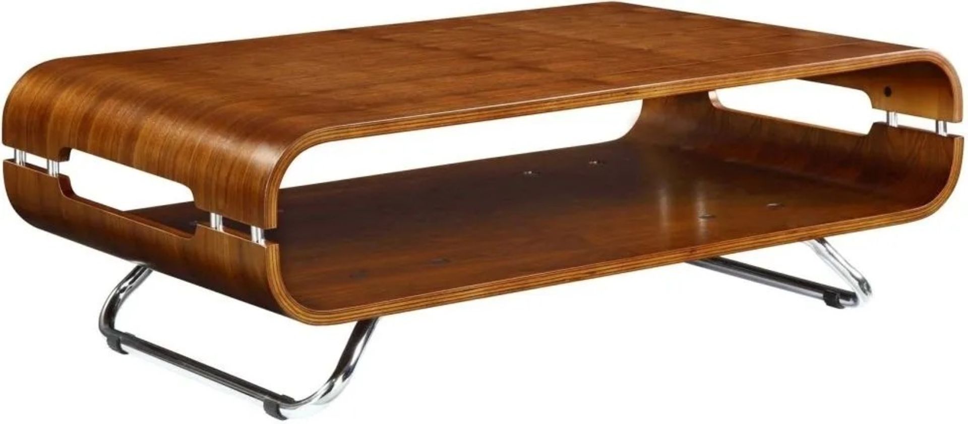 Jual Curve Walnut Coffee Table JF302 (Viewing recommended, stock image).