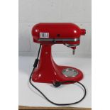 Kitchen Aid Artisan Mixer in Candy Apple, Base Unit Only. Pre-owned, Untested.