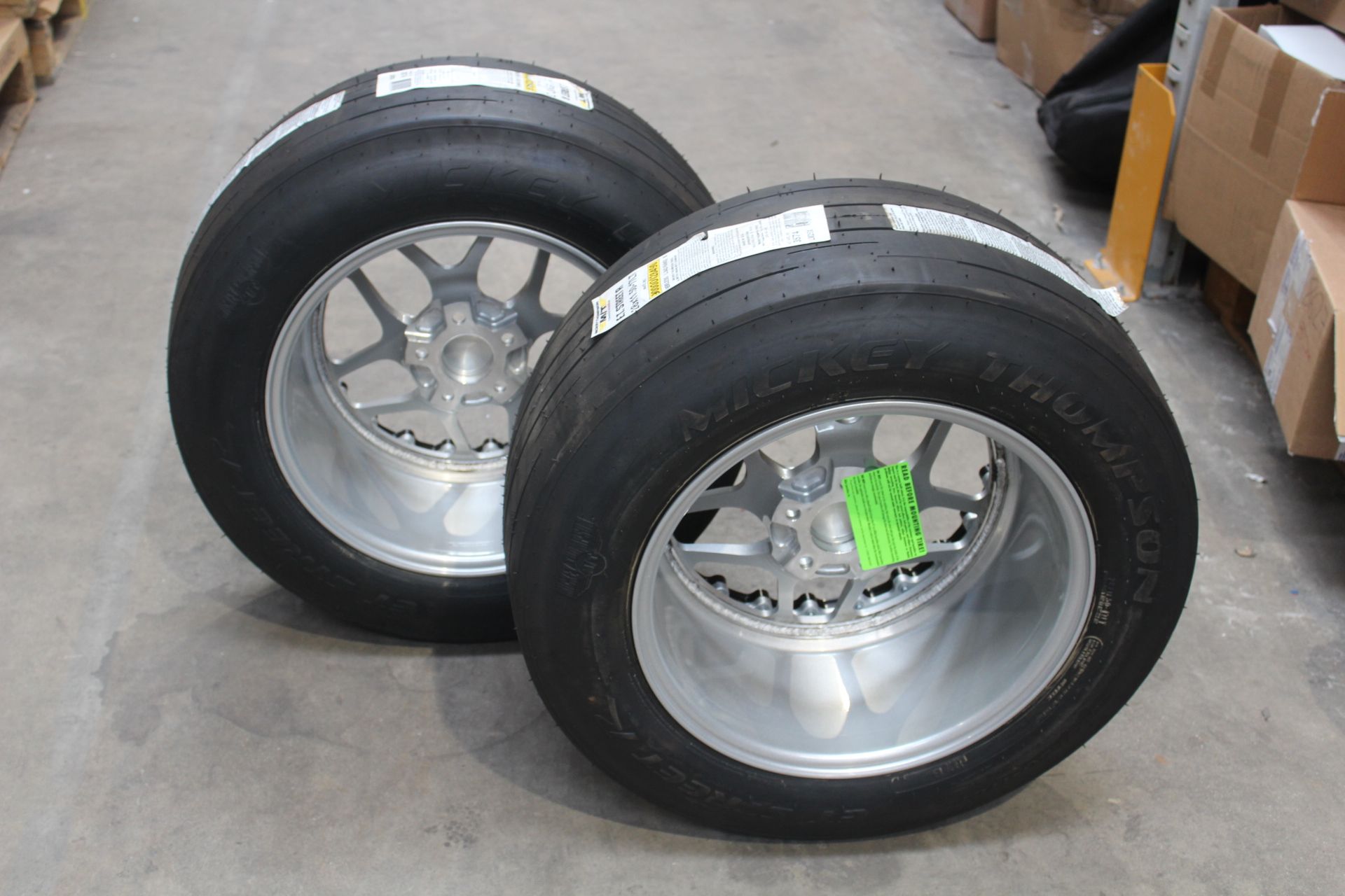 Two Cicio Performance Drag Wheels for a Nissan R35 GTR with Mickey Thompson E.T Street R Tyres. - Image 5 of 7