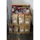 Eight Falk Laufrad Baby Moto Dakar Moto and Quads, Black/Red, Baby. As New. Boxes Opened.
