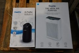 Five Air Purifiers to include Partu and Bagotta (Untested).