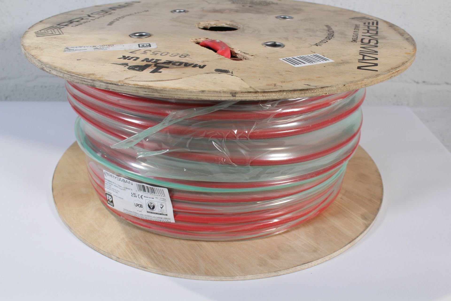 Prysmian 1.5mm² Red Fire Performance Soft Skin Enhanced Cable 4-Core FPPLUS4C - 100m.