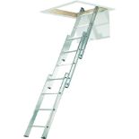 Abru 37000 3-Section Compact Aluminium Loft Ladder. As New.