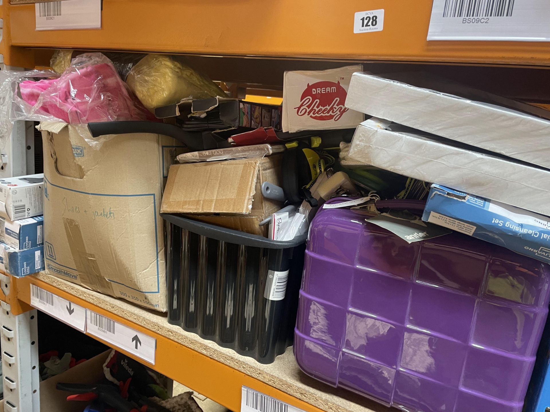 Three Shelves of assorted Homeware & Kitchen Items, including Pots, Pans, Mops, Bins and many more. - Image 3 of 6