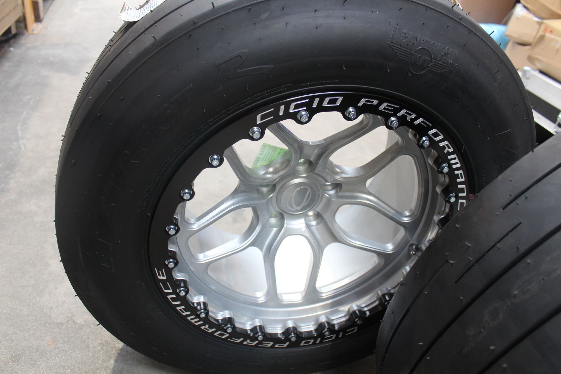 Two Cicio Performance Drag Wheels for a Nissan R35 GTR with Mickey Thompson E.T Street R Tyres. - Image 7 of 7