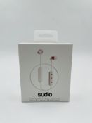 Twenty as new Sudio TIO Water Resistant Wireless Bluetooth Earphones in White (EAN: 7350071388723) (