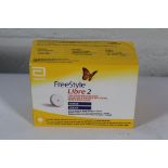 Abbott Freestyle Libre Sensor 2 Glucose Monitoring Sensor, Yellow/White (EXP: 2024-08-31).