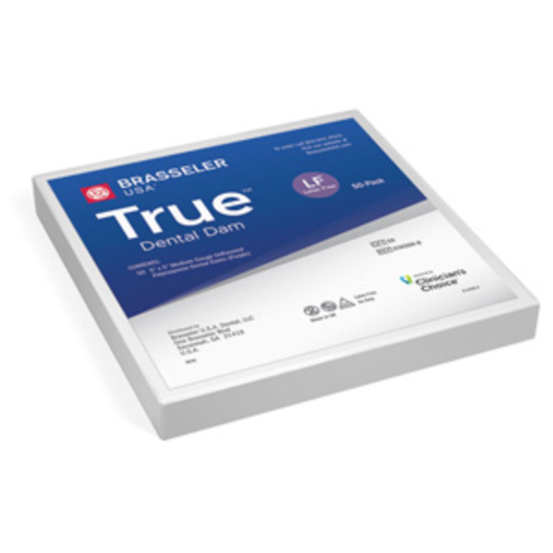 Ten Brasseler True Dental Dam - Latex Free - 50 pack 6" x 6" (Exp: 07/06/2025).