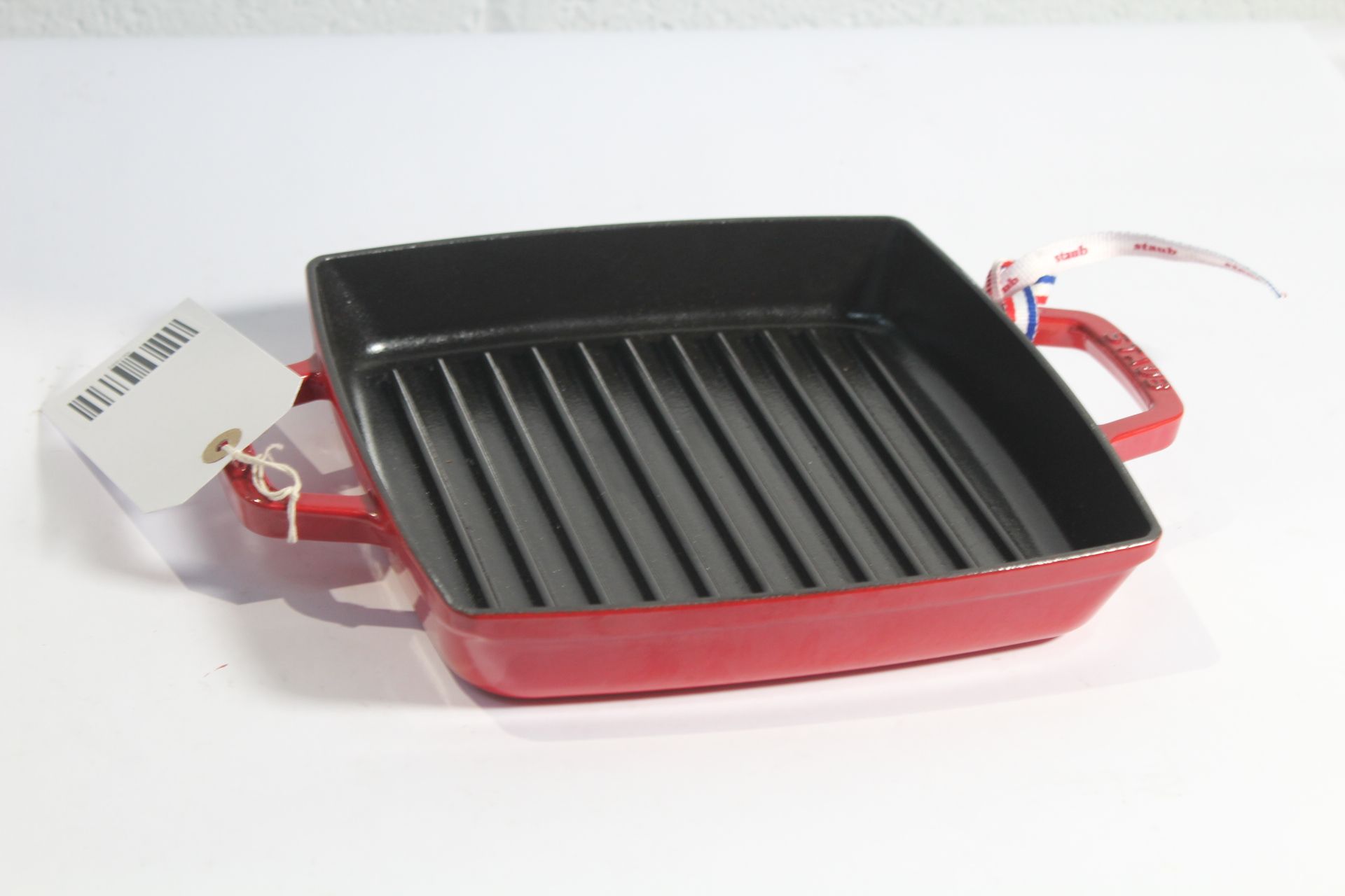 STAUB Cast Iron Double Handle Grill Pan 23 x 23 cm Cherry.