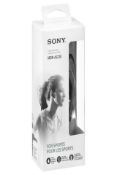 Four Sony MDR-AS210 Sports Stereo Earphones with Secure Fit Movable Ear Loop.