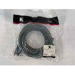 Eight Kramer C-GMA/GMA-25 7.60 metre Moulded VGA to VGA (Male-Male) + Audio 3.5mm Cables.