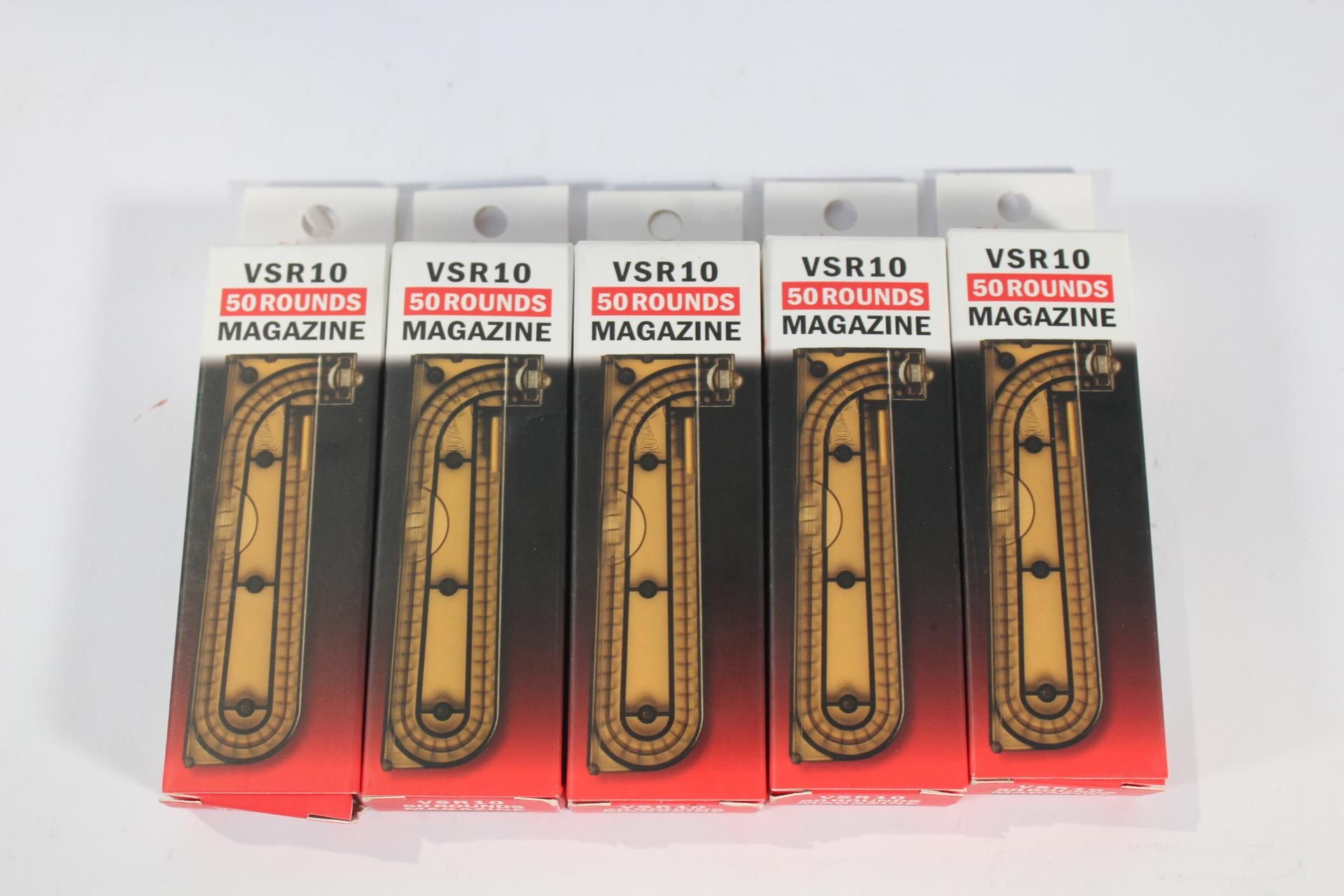 Five VSR - 10, 50 Rounds Magazines Boxed.