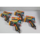 Four Hozelock Multi Spray Pro with Seven Functions.