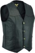 Leatherick London Black Leather Jacket, Size 5XL (REF: CSSplit).
