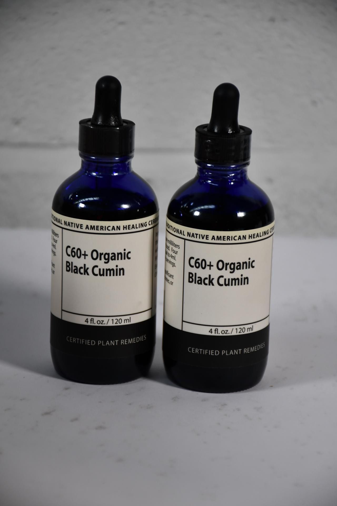 Two Siahus C60+ Organic Black Cumin Supplements (120ml) (Expiry Jan 2026).