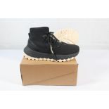 Kurt Geiger Lowell Hi Top Trainers Black/Comb Fabric Size 39.