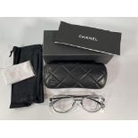 Chanel Glasses Frames CH2196 C101 53/18 - Matte Black/Crystal - Demo Lens - New.