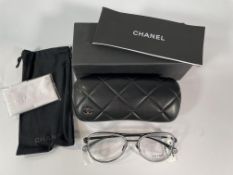 Chanel Glasses Frames CH2196 C101 53/18 - Matte Black/Crystal - Demo Lens - New.