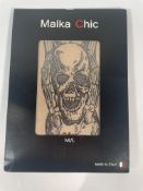 Six Malka Chic See, Hear, Speak No Evil Gothic Tattoo tights - Light Nude - M/L.