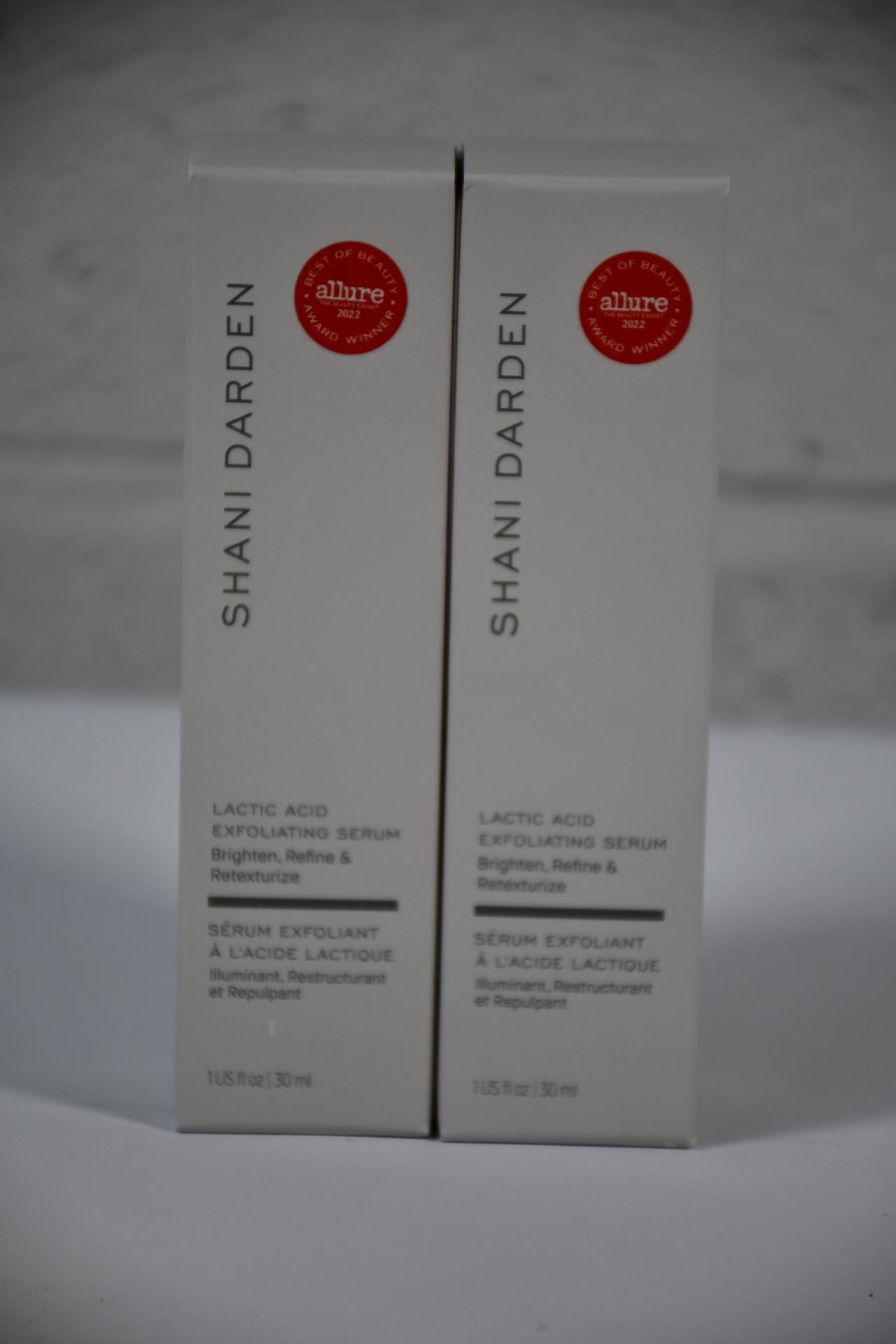 Two Shani Darden Skin Care Lactic Acid Exfoliating Serum (30ml).