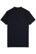 Alpha Tauri Fenzi Knitted Polo Shirt - Navy - Size L (13 L) (Stock image).