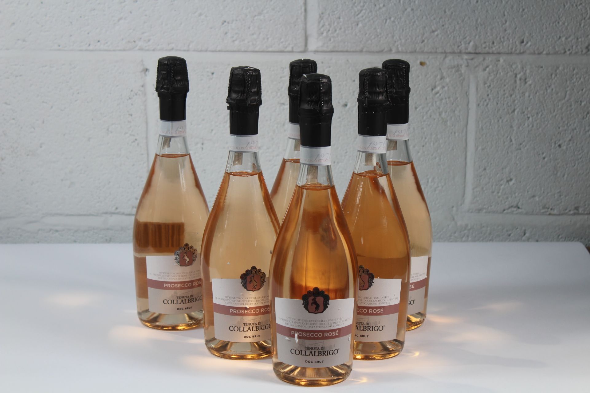 Six Collalbrigo 2021 Rose Prosecco Sparkling Wine 6 x 750ml.