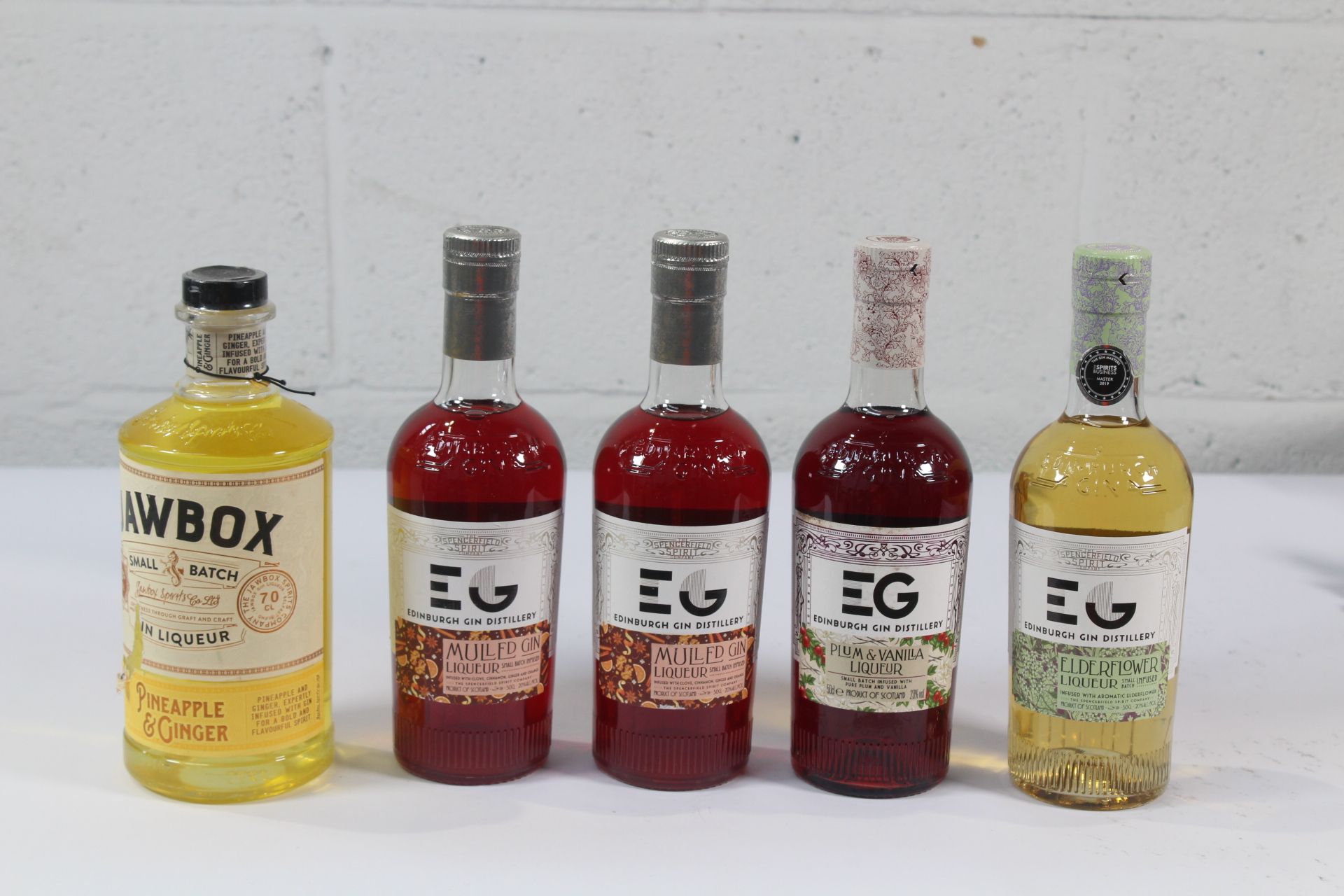 Two Edinburgh Mulled Gin Liqueur 2 x 500ml, Edinburgh Gin Plum & Vanilla Liqueur 1 x 500ml, Edinburg