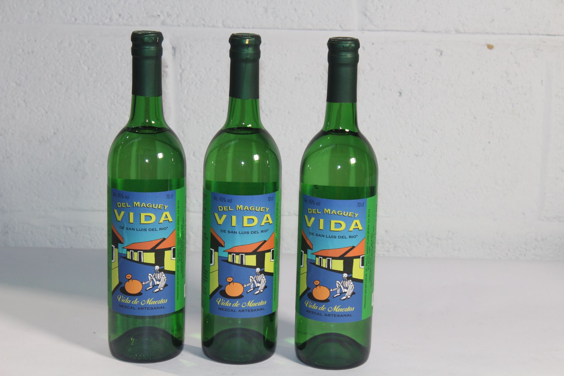 Three Del Maguey Vida, Vida De Muertos White Wines 3 x 700ml.
