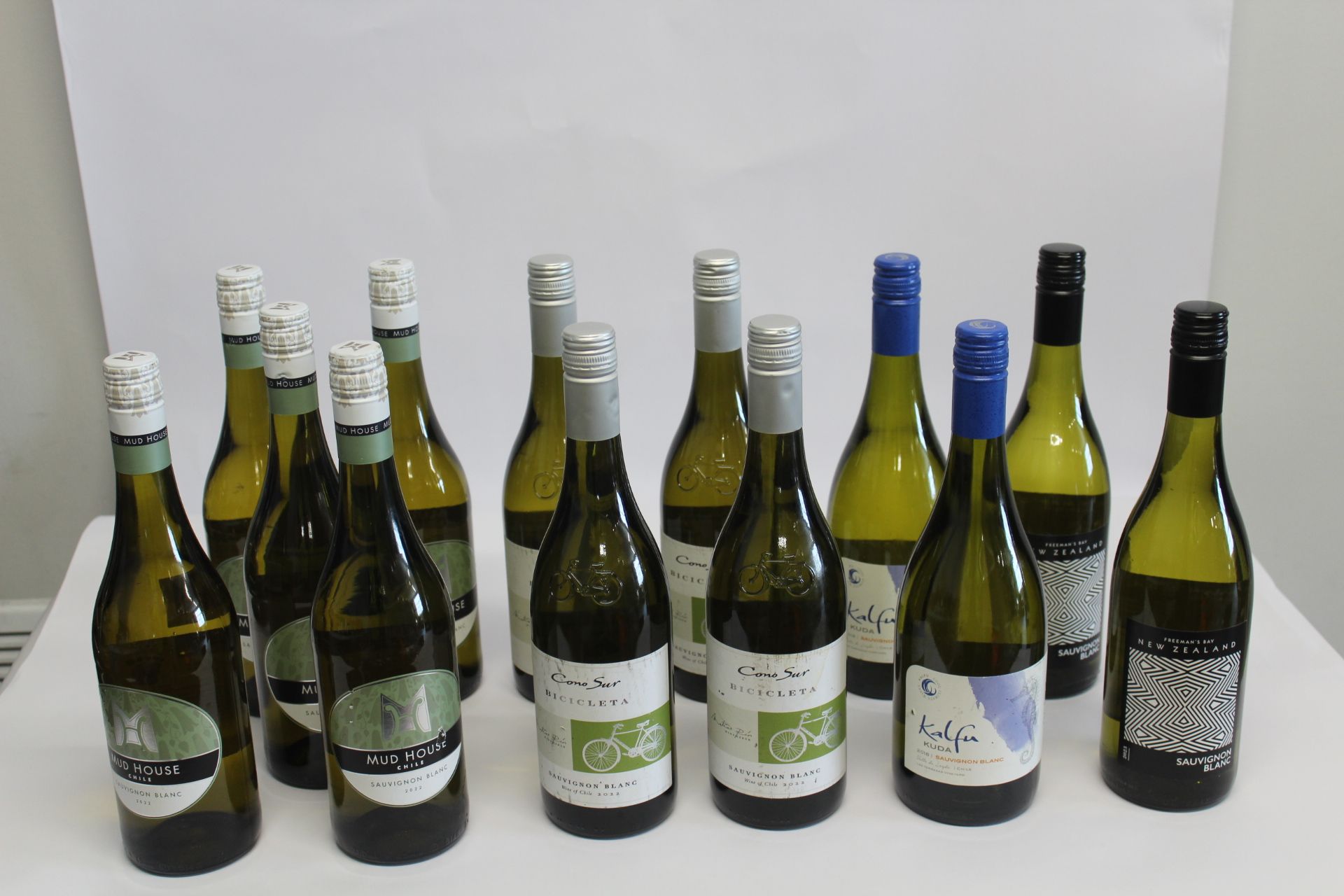 Thirteen Assorted Sauvignon Blanc To Include 5 x Mud House 2022, 4 x Cono Sur Bicicleta 2022, 2 x Ka