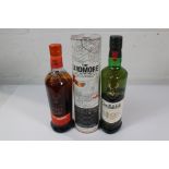 Three Bottles of Whiskey to include Glenfidich 12 Single Malt, Fire and Cane Single Malt and The Ard