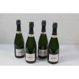 Four Mandois Champagne's Brut Origine 4 x 750ml.