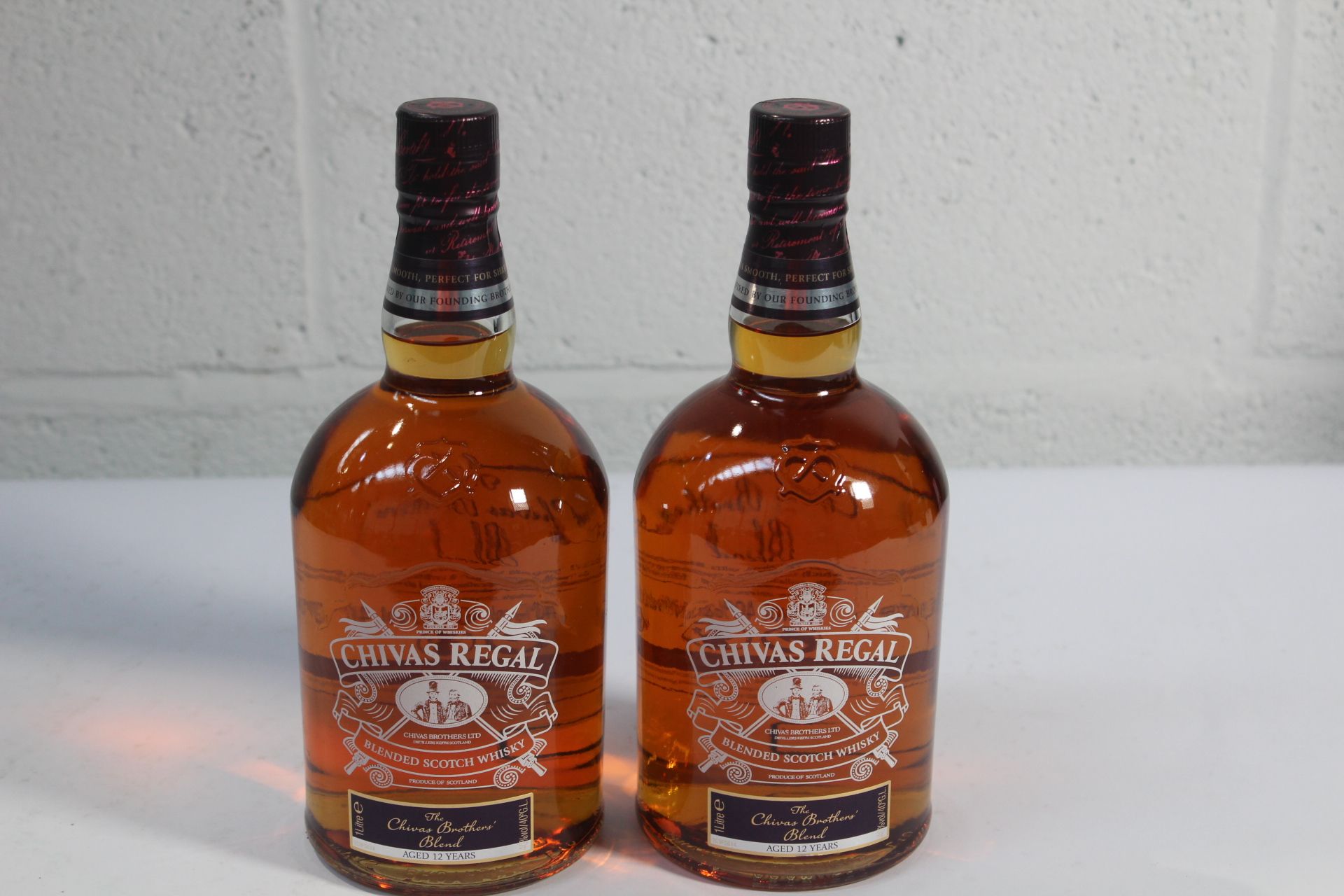 Two Chivas Regal Blended Scotch Whisky The Chivas Brother's Blend Aged 12 Years 2 x 1ltr.