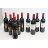 Six 1999 Margaux Chateau - Palmer Medoc 6 x 750 ml Red Wine, Four La Croix Du Pin 2020 Merlot 4 x 75