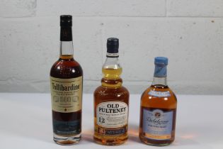 Old Pulteney 12yr Single Malt Whisky 700ml, Dalwhinnie Winters Gold Highland Single Malt Scotch Whis