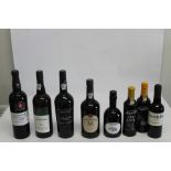 Eight Assorted Port's To Include Taylors LBT 2016 750ml, Ferreira Tawny 750ml, Quinta Do Noval 2016