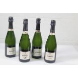 Four Mandois Champagne's Brut Origine 4 x 750ml, One Outer Label Distressed.