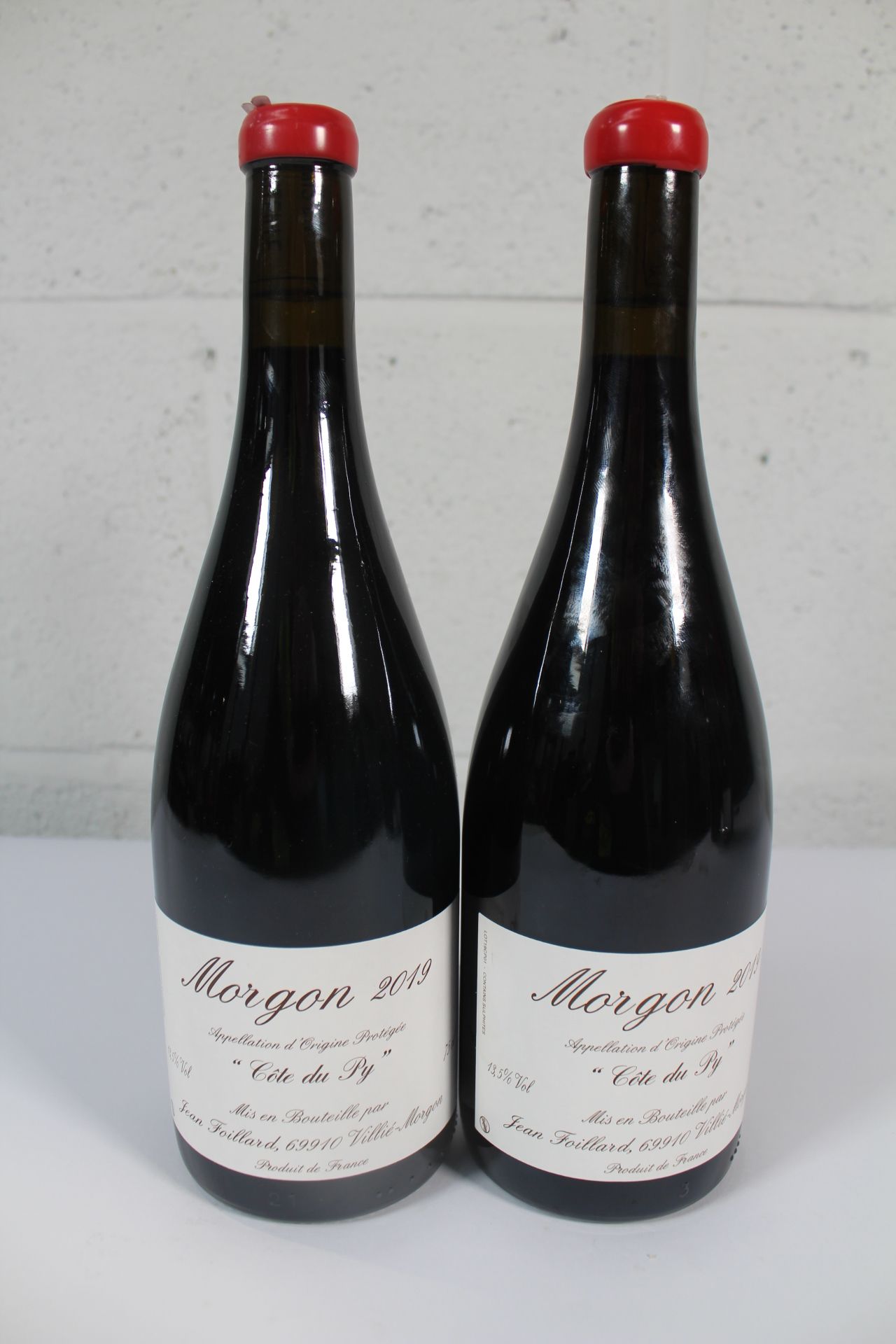 Two Jean Foillard Morgan 2019 Cote Du PY Red Wine 2 x 750ml.