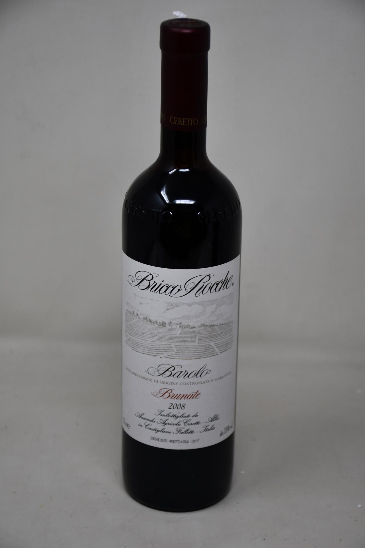 A 2008 Ceretto Bricco Rocche Brunate Barolo (15%, 75cl).