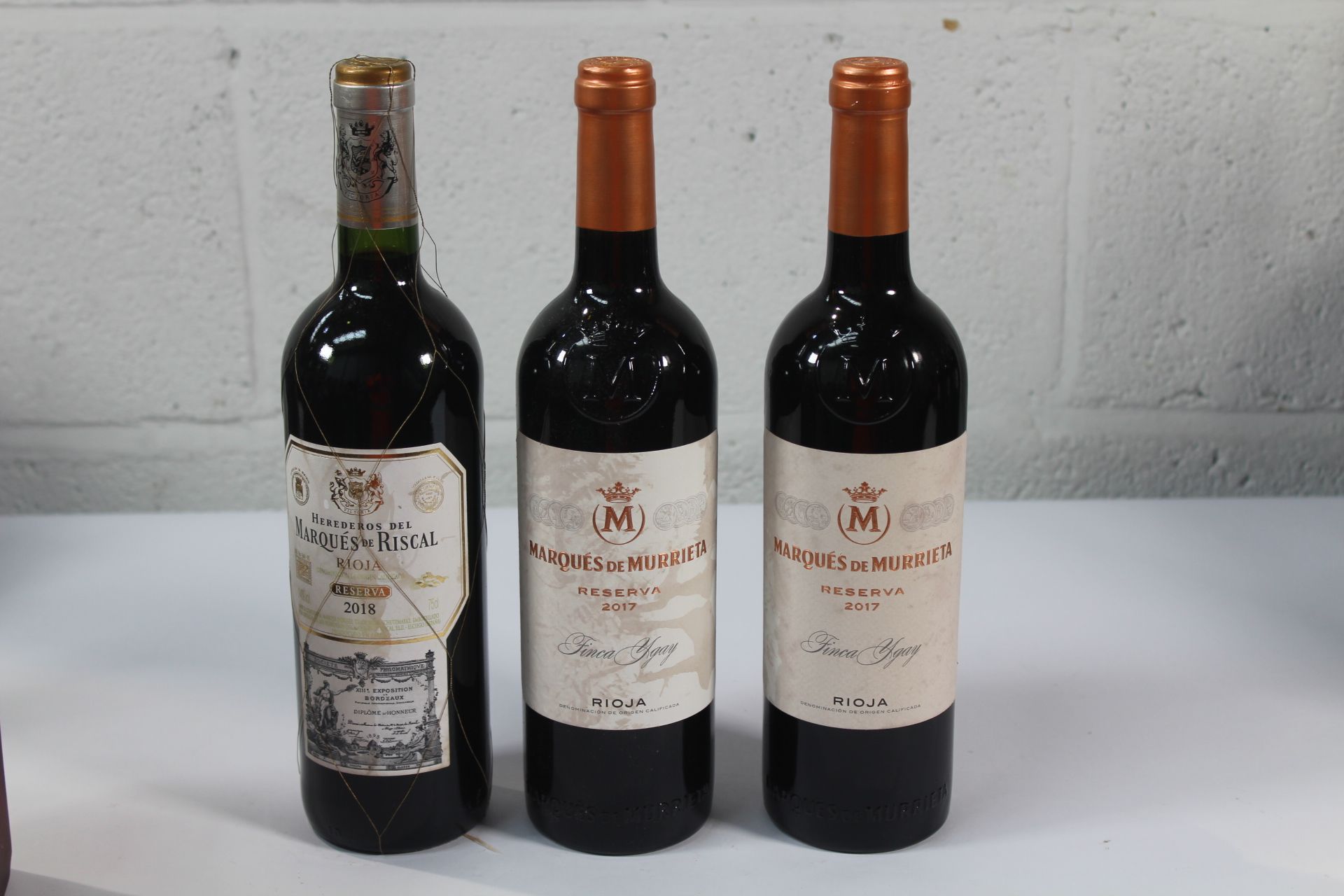Two Marques De Murrieta Rioja Reserva 2017 Red Wines 2 x 750ml and a Marques De Riscal Rioja Reserva