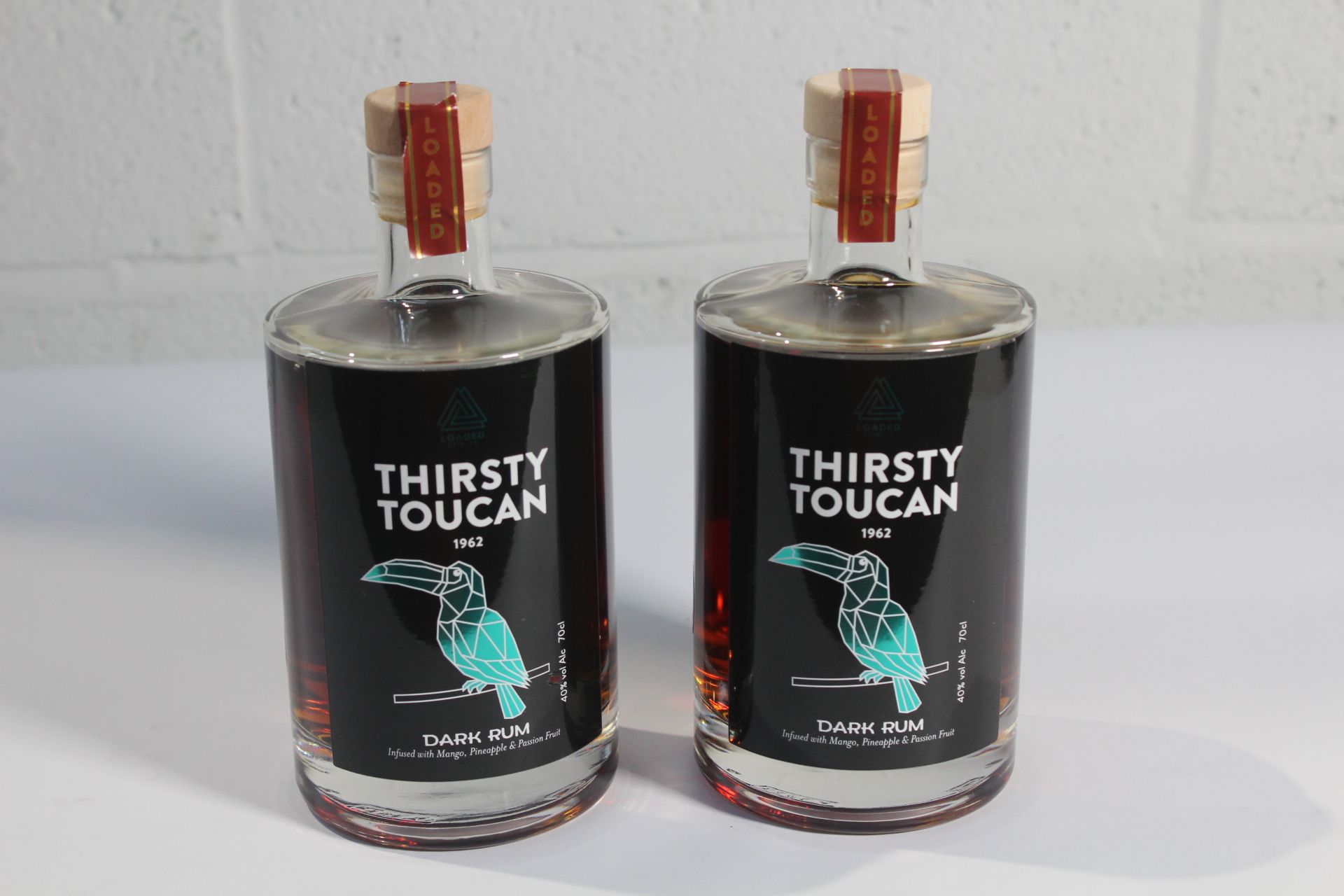 Two Thirsty Toucan 1962 Dark Rum 2 x 700ml.