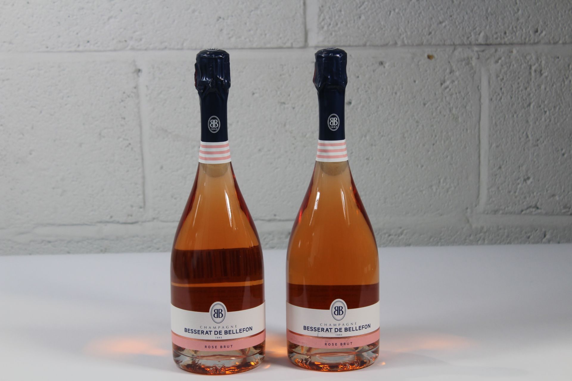 Two Besserat De Bellefon Rose Brut Champagne 2 x 750ml.