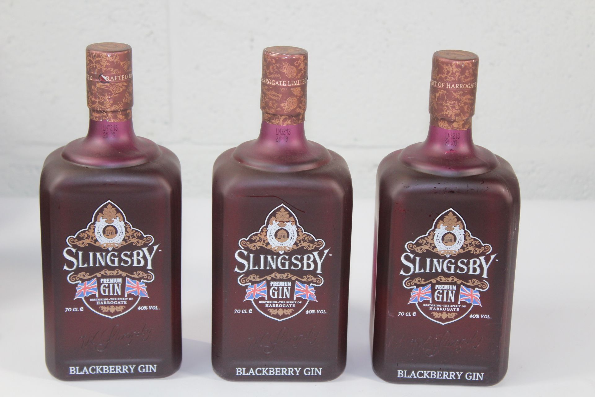 Three Slingsby Premium Blackberry Gin's 3 x 700ml.