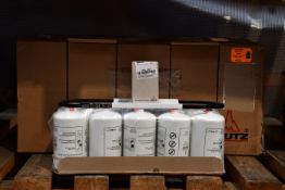 Box with Deutz Items including Thirty Six Fuel Filters (04130241), Two Solenoid Relays (04216031) an