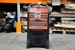 Rhino TQ3 Thermo Quartz Heater, 110V 1.1KW (Not 3 Pin), Black. Unused without Box