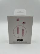 Twenty as new Sudio TIO Water Resistant Wireless Bluetooth Earphones in Pink (EAN: 7350071388754) (B